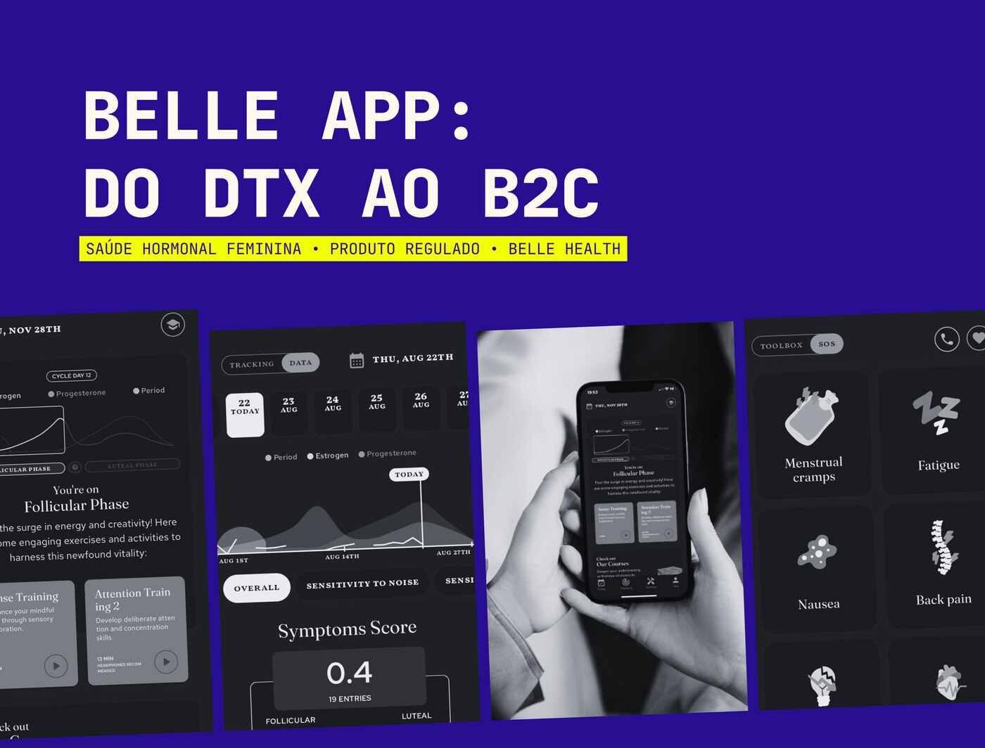 Capa do case Belle App: do DTx ao B2C